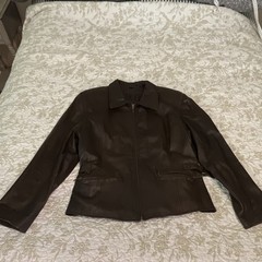 Wilson’s Leather Adventure Bound Originals Brown Zip Jacket Pockets Collared M