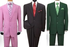 Men’s Formal Regular Fit Suit 2 Piece Two Button Jacket & Pants 702P