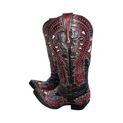Womens Corral Vintage Collector’s Boots Size 8.5 Black and Red Studded