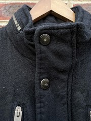 Burberry Mens Wool Gilet Jacket MEDIUM Hooded Prorsum Brit Pockets Bodywarmer