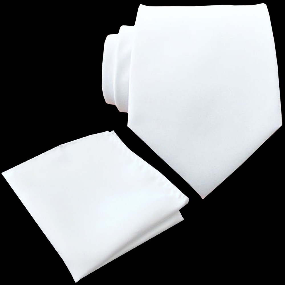 Skinny Slim 2.25 inches Microfiber Solid Necktie and & Pocket Square Hankie Sets