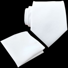 Skinny Slim 2.25 inches Microfiber Solid Necktie and & Pocket Square Hankie Sets