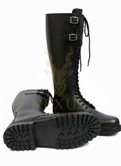 Handmade German SA Leather Boot With Rubber Sole. Military Boot, Long Boot, Boot