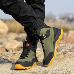 Mens Indestructible Work Boots Steel Toe Safety Shoes Waterproof Non Slip Boots
