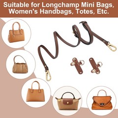 Replacement Crossbody Strap for Longchamp Bag, Adjustable Handbag Leather Handle