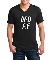 Dad AF V Neck Shirt Best Dad Gift Cool Fathers Day Shirt From Daughter