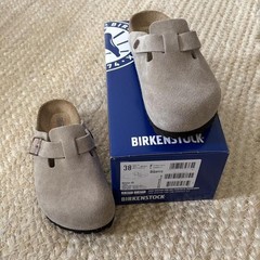 Birkenstock Taupe Boston Soft Footbed Unisex Casual Shoes Select Size
