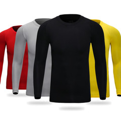 Mens Compression Armour Base Layer Top Full Sleeve Thermal Gym Sports Shirt US
