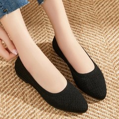 2025 Women Breathable Mesh Flats Slip On Lightweight Soft Casual Loafers Shoes