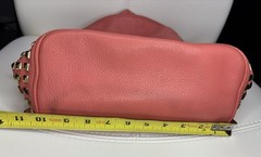 Michael Kors Women’s Medium Backpack Purse In Peach Soft Leather With Gold Studs