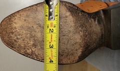 ROGERS HANDMADE OSTRICHSKIN WESTERN BOOTS SIZE 8 1/2 D