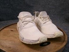 Adidas NMD R1 Wonder White Off White Womens Running Sneakers Size 8.5 GX8383