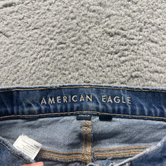 American Eagle Outfitters Jeans Womens 000 Blue Cotton Denim Straight High-Rise