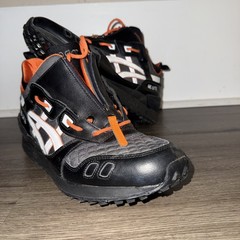 ASICS Gel Lyte Zip MT Hiking Boots Black Bomber Orange Quickstrike Mens Size 11