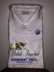 Vintage British Imperial￼ NOS Sanforized Mens Dress Shirt Hong Kong 16 1/2-33