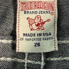 True Religion Disco Becky Big T Flare Jeans Dark Wash Crystal Embellished 26