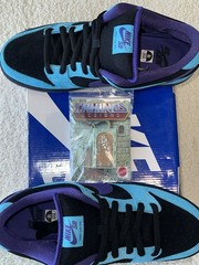 New Nike SB Dunk Low Pro Skeletor Shoes Blue/Black/Purple Men’s US 10