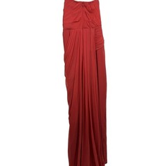 Shoulderless Mermaid Ball Dress with Pleated Layered Front Slit Evening Gown