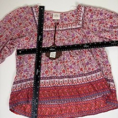 Knox Rose floral peasant blouse size small