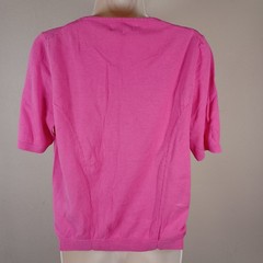 Liz Claiborne Vintage Pink Barbie Core Button Up Top Teacher Twee Kawaii Large
