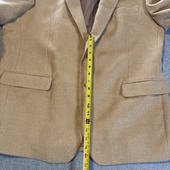 Chaps 100% Camel Hair Beige Blazer Men’s 46R RN-69456 Very Good Cond.