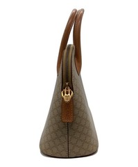 CELINE 2WAY Shoulder Handbag Beige Leather Women Pre-owned Italy Japan F/S USED