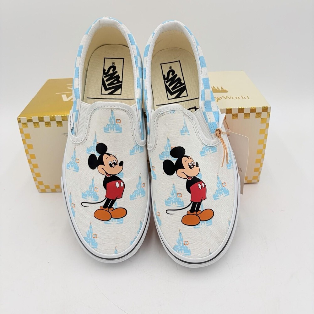 VANS x DISNEY 50TH ANNIVERSARY Mickey Mouse Walt Disney World Slip-On M 6 W 7.5