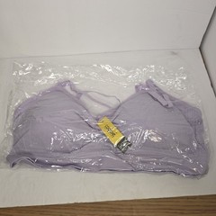 coobie 9012 scoopneck cami bra purple/lavender one size NWT wireless seamless