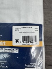 NEW! George Tag Free Comfort A-Shirt Men’s, X-Large WHITE, 6-Pack,