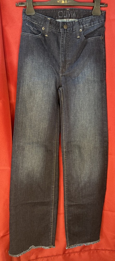 Kimes Ranch Olivia Denim Women’s Jeans Size 000/30 Dark Wash Wide Leg High Rise