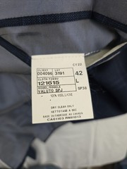 Jack Victor Loro Piana Wool Blazer Blue Windowpane Plaid Sport Coat Size 42L
