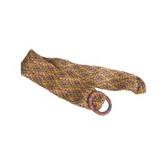 Vintage Rainbow Woven Ring Belt Boho Coastal Resort Style