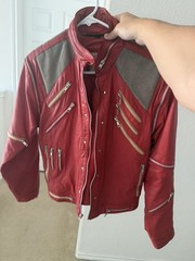 Michael Jackson Beat It Leather Jacket J. Park Authentic Size R36
