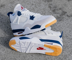 Mid Top Jordan 4 Retro SB “Navy Blue” Basketball Shoes US Men’s Size 7-12