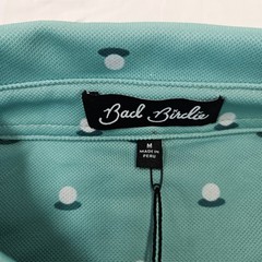 Bad Birdie Aim Point Dusty Jade Pique Polo Golf Shirt Men’s Size Medium