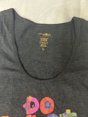 Natural Life Women’s Gray Tank Top L Scoop Neck “Do What You Love” Graphic