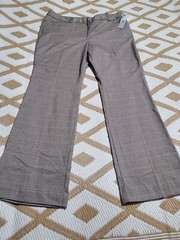 Worthington Women’s Plus Modern Fit Trouser Leg Houndstooth Dress Pant Sz18 NWT