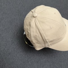 Snap On Tools Hat OSFA Beige Plain Logo Adjustable 100% Cotton Cars