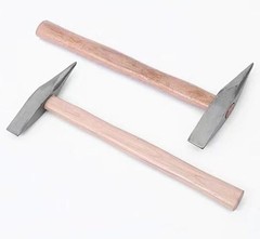 10.6 OZ Forged Steel Welding Hammer, 11.8 Inch Two Head with Wooden small