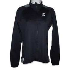 Cannondale Womens Full Zip Cycling Jacket Black Size M Lightweight Reflective