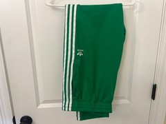 ADIDAS Original Firebird Track Pants Men’s XL JD0184 Green White Zip Pockets