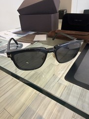 Tom Ford Sunglasses TF5683-B 001 Black Gold Gray 54 18 145 Clip on Blue light