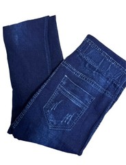 Solid Color Vintage Leggings Stretchy Ladies False Jeans SKU1561