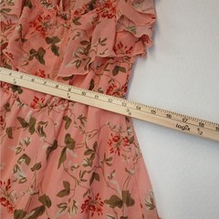 Endless Rose Pastel Pink Floral Cutout Cold Shoulder Maxi Dress Size M