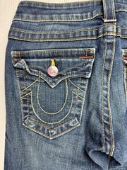 True Religion Size 28 Womens Jeans Becky Bootcut Low Rise Stretch Dark Wash