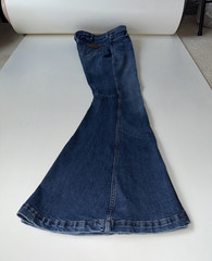 Wrangler Women’s Flared Jeans Blue Medium Wash Stretch Denim 5-Pocket Mid Rise