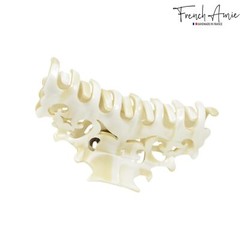 French Amie Beau Medium Handmade Celluloid Jaw Hair Claw for Women and Girls