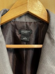 Ann Taylor Women’s Gray One Button Blazer Stretch Lined Size 6