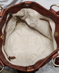 Vintage Michael Kors Astor Lg Leather Tote Bag FLAWED Rugged Work Shoulder Purse