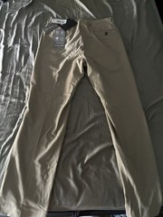 Michael Kors Men’s Beige Slim Fit Stretch Dress Pants Flat Front Tapered 33W